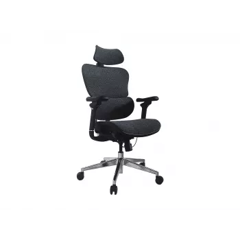Equip ergonominen premium-toimistotuoli niskatuella ja käsinojilla, sininen musta