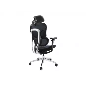 Equip ergonominen premium-toimistotuoli niskatuella ja käsinojilla, sininen musta