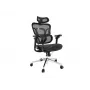 Equip ergonominen premium-toimistotuoli niskatuella ja käsinojilla, musta