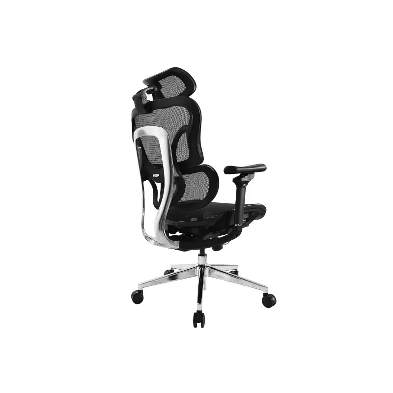 Equip ergonominen premium-toimistotuoli niskatuella ja käsinojilla, musta