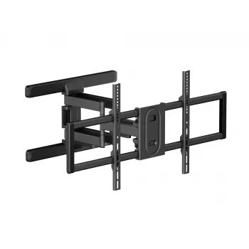 Equip 43 inch–100 inch full-motion-TV-seinäteline, 200 x 200 mm, 800 x 400 mm, -10 - 5°, -60 - 60°, muovi, ruostumaton teräs, musta