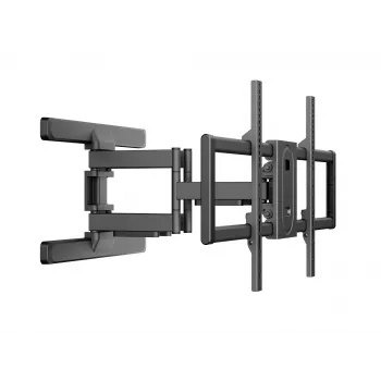 Equip 43 inch–100 inch full-motion-TV-seinäteline, 200 x 200 mm, 800 x 400 mm, -10 - 5°, -60 - 60°, muovi, ruostumaton teräs, musta