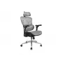 Equip ergonominen premium-toimistotuoli niskatuella ja käsinojilla, harmaa
