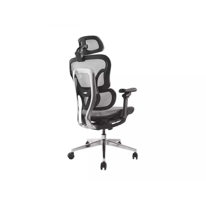 Equip ergonominen premium-toimistotuoli niskatuella ja käsinojilla, harmaa