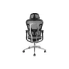 Equip ergonominen premium-toimistotuoli niskatuella ja käsinojilla, harmaa