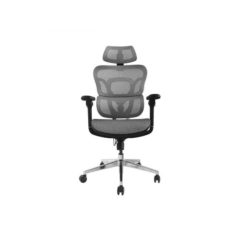 Equip ergonominen premium-toimistotuoli niskatuella ja käsinojilla, harmaa