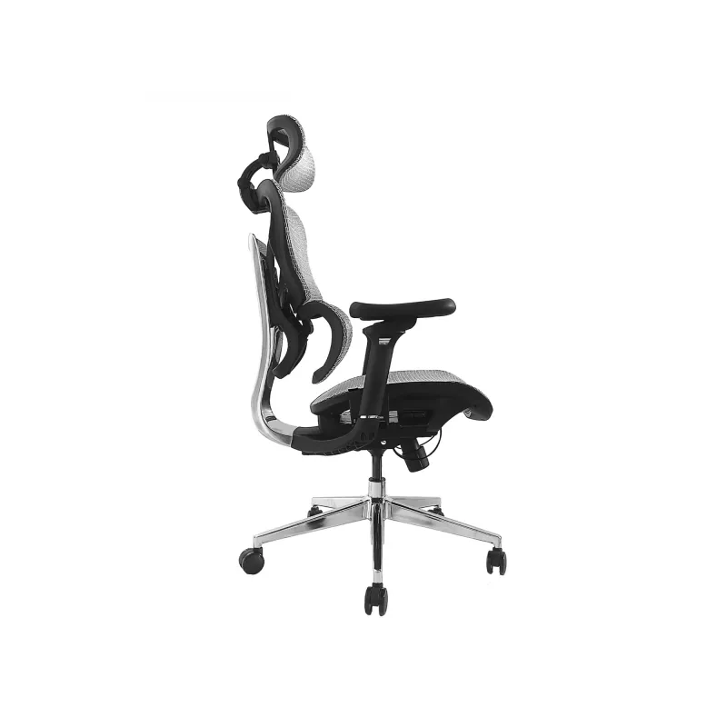 Equip ergonominen premium-toimistotuoli niskatuella ja käsinojilla, harmaa