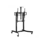 Equip 55 inch–100 inch siirrettävä moottorikäyttöinen LFD-vaunu, 2,54 m (100 inch), 200 x 200 mm, 800 x 600 mm, -10 - 5°, alumiini, muovi, ruostumaton teräs, musta