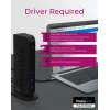 ICY BOX IB-DK2252AC langallinen USB 3.2 Gen 1 (3.1 Gen 1) Type-C musta