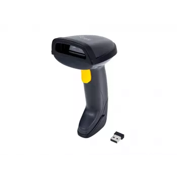 Equip langaton 2D dual-mode 2,4GHz + Bluetooth viivakoodilukija, jalustalla