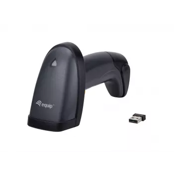 Equip langaton 2D dual-mode 2,4GHz + Bluetooth viivakoodilukija, jalustalla