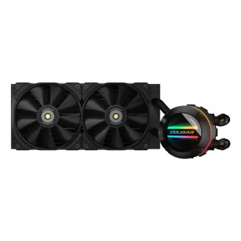 COUGAR CPU-vesijäähdytys Poseidon-GT 240, ARGB, musta, all-in-one-nestjäähdytin, 12 cm, musta