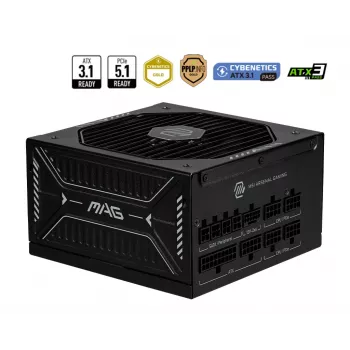 MSI MAG A850GLS PCIE5 virtalähde 850 W 24-pin ATX ATX musta