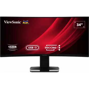 Viewsonic näyttö VG3419C tietokonemonitori 86,4 cm (34 inch) 3440 x 1440 pikseliä UltraWide Quad HD LED musta