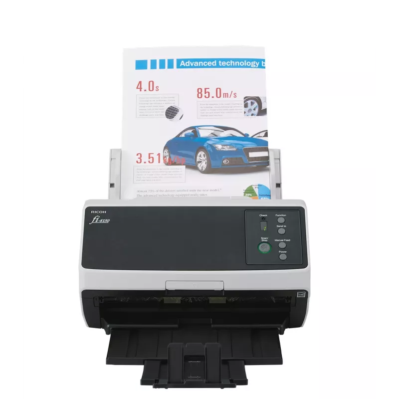 Ricoh FI-8150 ADF + syöttöskanneri 600 x 600 DPI A4 musta, harmaa