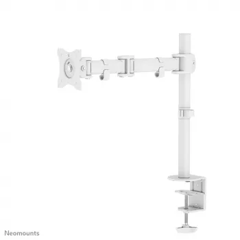 Neomounts NM-D135WHITE näyttöteline 10-30 inch, puristin/pöytäläpivienti, 8 kg, 25,4 cm (10 inch), 76,2 cm (30 inch), 100 x 100 mm, valkoinen