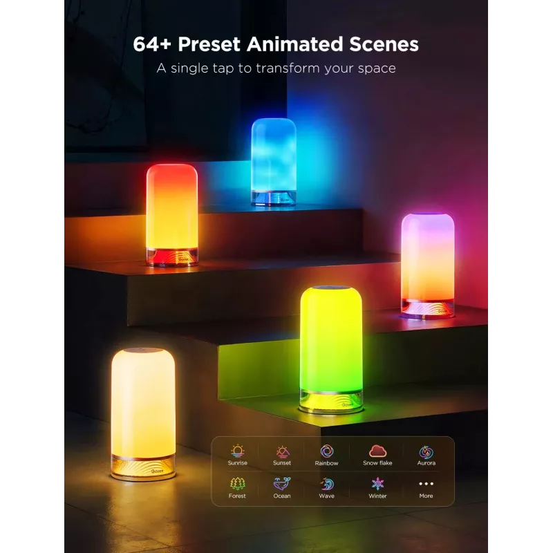 Govee H6022 älykäs pöytävalaisin Wi-Fi/Bluetooth