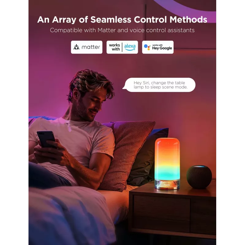 Govee H6022 älykäs pöytävalaisin Wi-Fi/Bluetooth