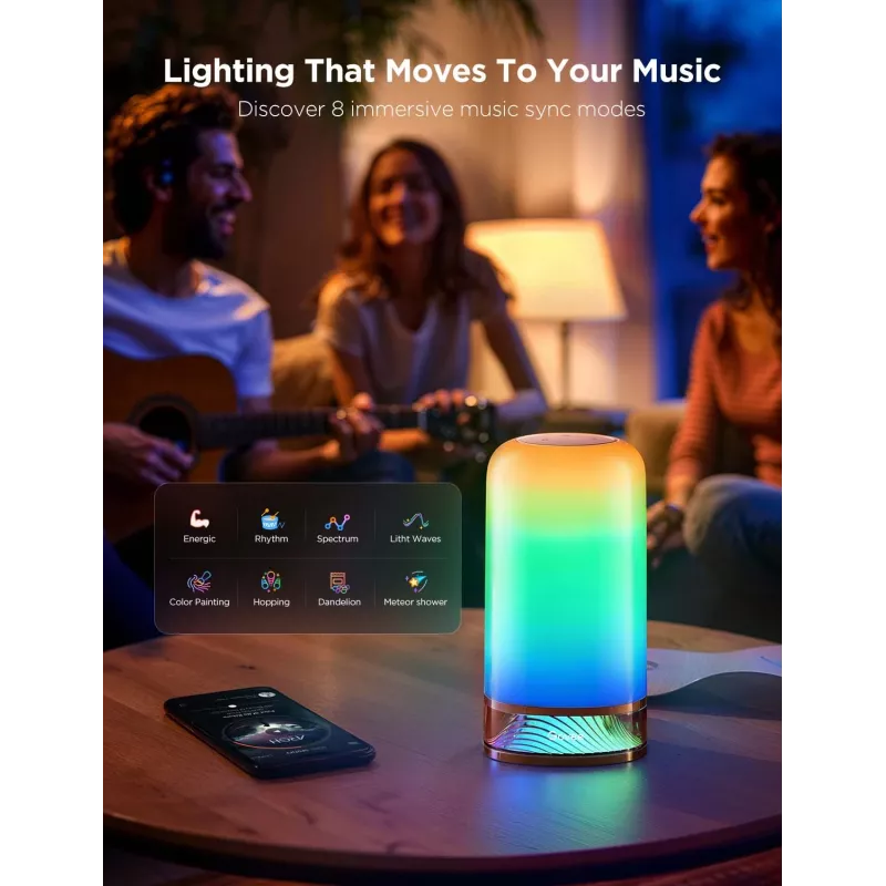 Govee H6022 älykäs pöytävalaisin Wi-Fi/Bluetooth
