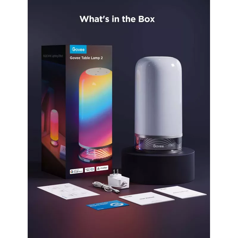 Govee H6022 älykäs pöytävalaisin Wi-Fi/Bluetooth