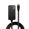 Lindy 43159 USB 3.0 aktiivinen jatko-Pro-keskitin, 4 porttia, USB 3.2 Gen 1 (5 Gbit/s), USB-A, 10 m, musta