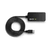 Lindy 43159 USB 3.0 aktiivinen jatko-Pro-keskitin, 4 porttia, USB 3.2 Gen 1 (5 Gbit/s), USB-A, 10 m, musta