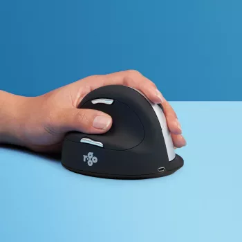 R-Go Tools ergonominen hiiri R-Go HE Break tauko-ohjelmistolla, suuri (käsikoko ≥ 185 mm), vasenkätinen, Bluetooth, musta