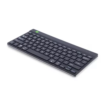 R-Go Tools ergonominen näppäimistö R-Go Compact Break, kompakti näppäimistö tauko-ohjelmistolla, QWERTY (US), Bluetooth, musta
