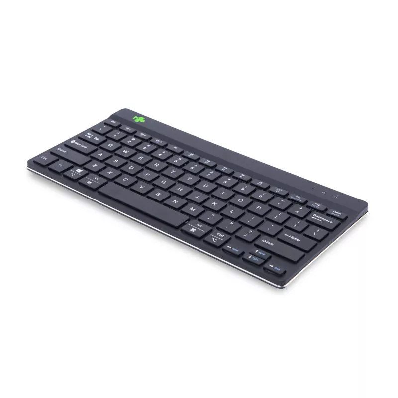 R-Go Tools ergonominen näppäimistö R-Go Compact Break, kompakti näppäimistö tauko-ohjelmistolla, QWERTY (US), Bluetooth, musta