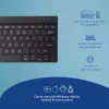 R-Go Tools ergonominen näppäimistö R-Go Compact Break, kompakti näppäimistö tauko-ohjelmistolla, QWERTY (US), Bluetooth, musta