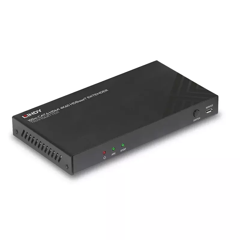 Lindy 100m Cat.6 HDMI 4K60, ääni, IR ja RS-232 HDBaseT-lähetin