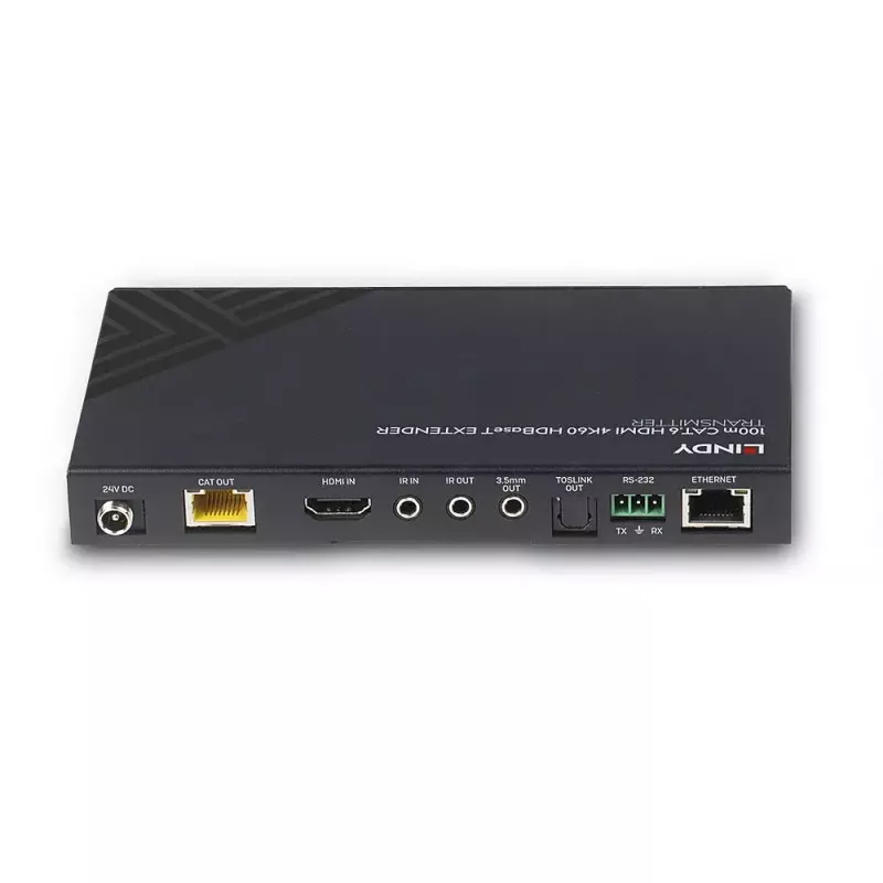 Lindy 100m Cat.6 HDMI 4K60, ääni, IR ja RS-232 HDBaseT-lähetin