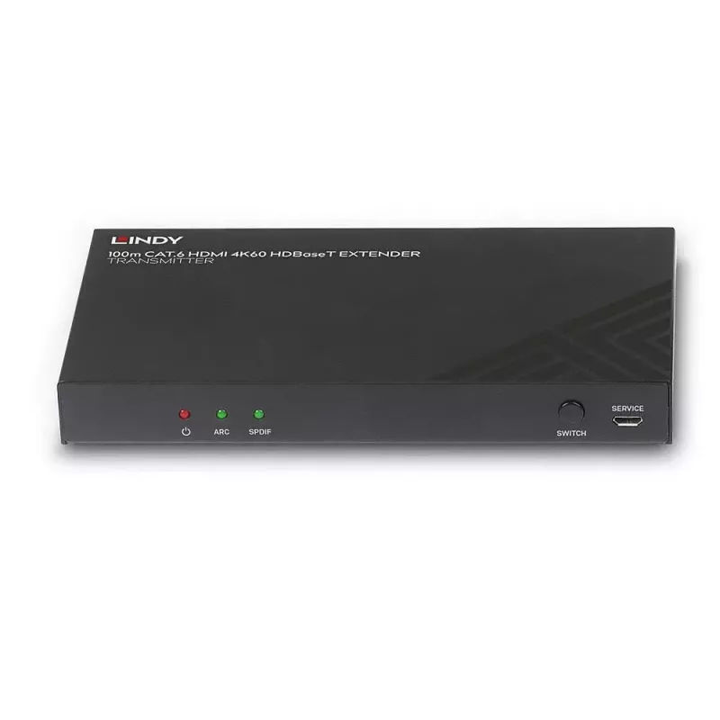 Lindy 100m Cat.6 HDMI 4K60, ääni, IR ja RS-232 HDBaseT-lähetin