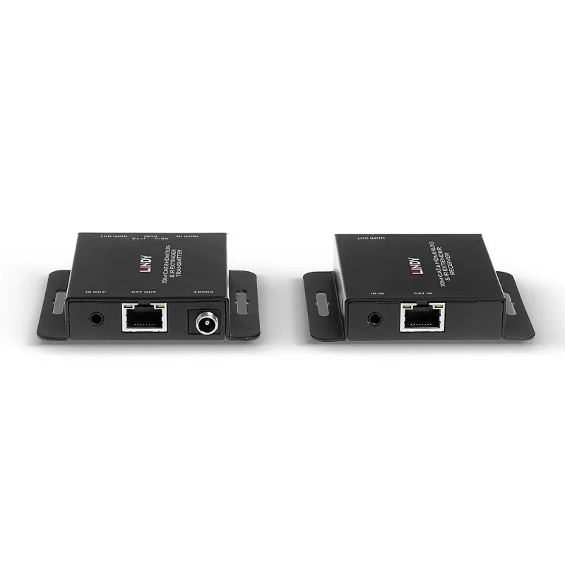 Lindy 70m Cat.6 HDMI 4K30 ja IR-jatko PoC:lla ja Loop Out