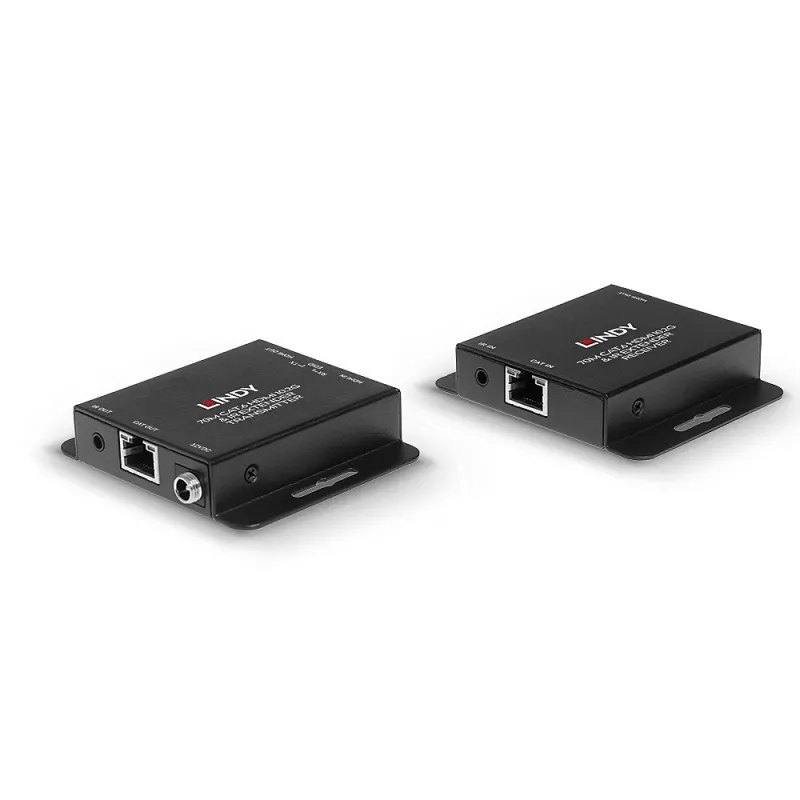 Lindy 70m Cat.6 HDMI 4K30 ja IR-jatko PoC:lla ja Loop Out