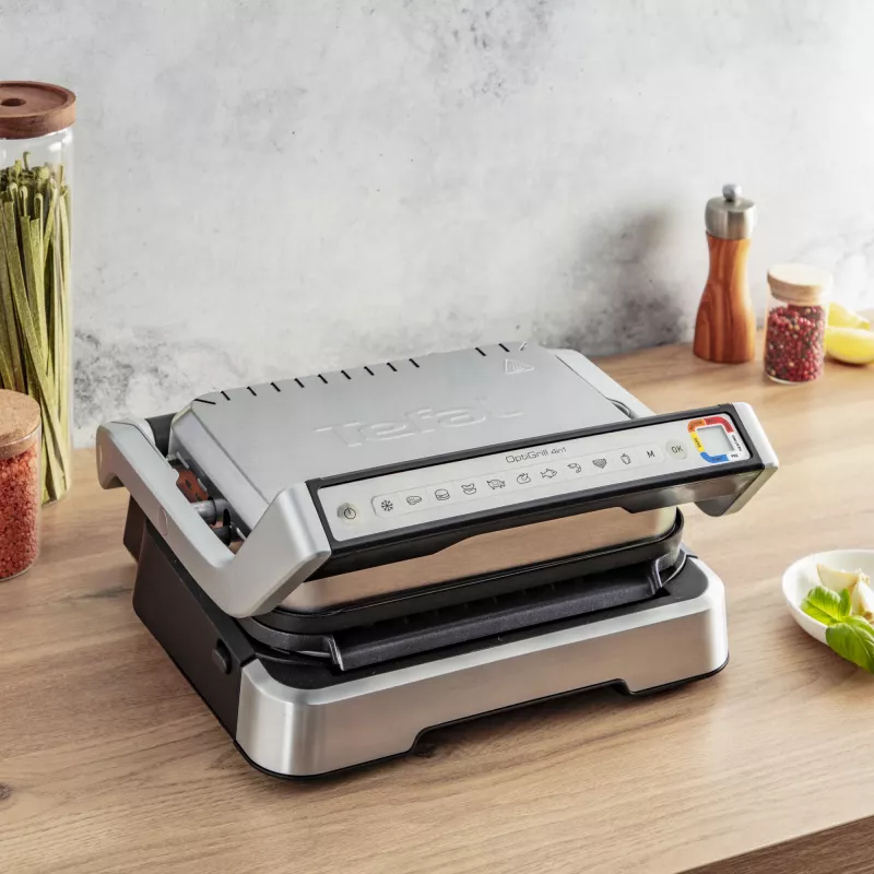 Kontaktigrilli Tefal OptiGrill 4in1 GC774D ruostumaton teräs 2100W