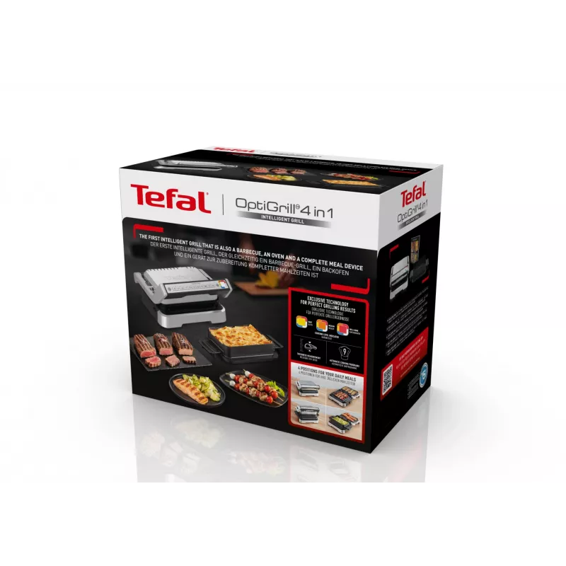 Kontaktigrilli Tefal OptiGrill 4in1 GC774D ruostumaton teräs 2100W
