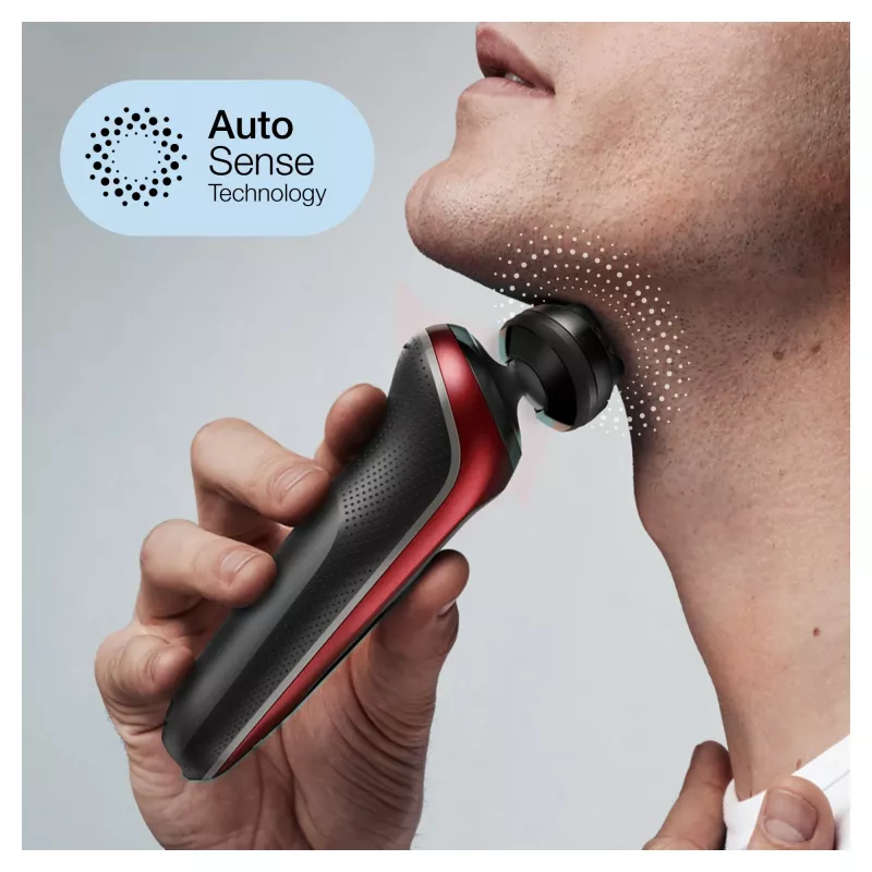 Braun Series 6 61-R1200s SensoFlex SensoFoil partakone musta punainen