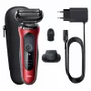 Braun Series 6 61-R1200s SensoFlex SensoFoil partakone musta punainen