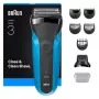 Braun Series 3 310BT kalvoparranajokone trimmerillä, musta, sininen