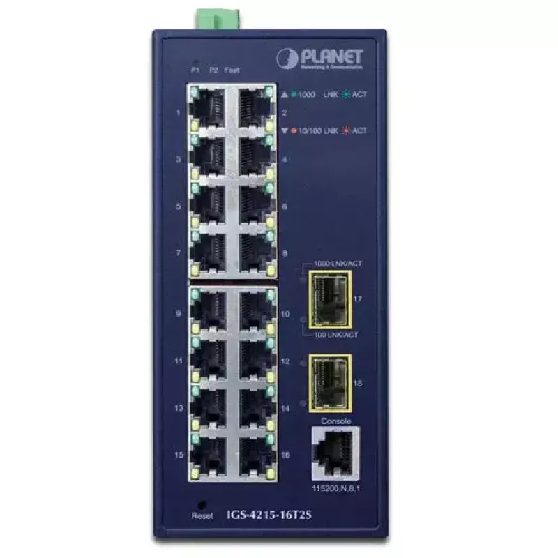 Hallittava kytkin PLANET IGS-4215-16T2S