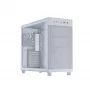 ASUS PRIME AP303 TG 90DC00V3-B39010 Midi Tower -tietokonekotelo, ATX/Micro-ATX, karkaistu lasi, 2x USB 3.2, ilman virtalähdettä, valkoinen