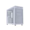 ASUS PRIME AP303 TG 90DC00V3-B39010 Midi Tower -tietokonekotelo, ATX/Micro-ATX, karkaistu lasi, 2x USB 3.2, ilman virtalähdettä, valkoinen