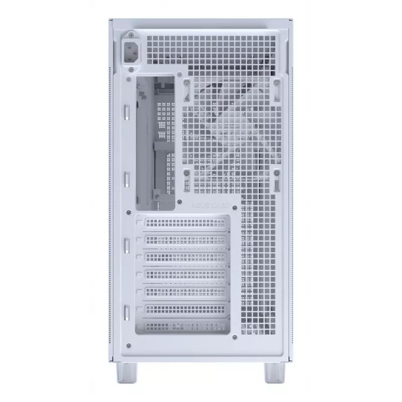 ASUS PRIME AP303 TG 90DC00V3-B39010 Midi Tower -tietokonekotelo, ATX/Micro-ATX, karkaistu lasi, 2x USB 3.2, ilman virtalähdettä, valkoinen