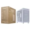 ASUS PRIME AP303 TG 90DC00V3-B39010 Midi Tower -tietokonekotelo, ATX/Micro-ATX, karkaistu lasi, 2x USB 3.2, ilman virtalähdettä, valkoinen