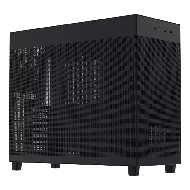 PC-kotelo ASUS Prime AP303 Mesh Midi Tower — ATX, tukee GPU 36 cm, CPU-jäähdytin 165 mm, USB-A 2×, USB-C 1