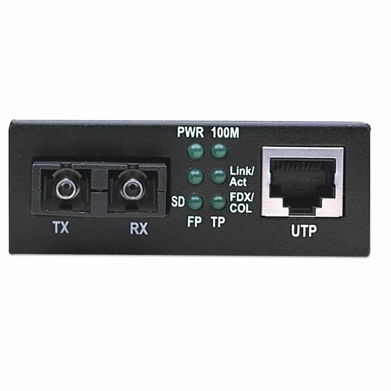 Intellinet Fast Ethernet -mediakonvertteri, 10/100Base-Tx – 100Base-Fx (SC) monimuoto, 2 km