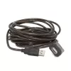 GEMBIRD aktiivinen USB 2.0 -jatkokaapeli, 10 m - musta