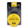 GEMBIRD aktiivinen USB 2.0 -jatkokaapeli, 10 m - musta