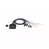 KVM-kytkin ATEN CS22DP-AT 2-porttinen USB DisplayPort, 4K@30Hz, USB-A-konsoli, ääni, 1,2 m kaapeli